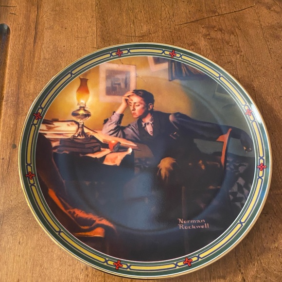 Knowles Norman Rockwells A Young Man’s Dream Collectible Decorative Plate - Picture 1 of 5